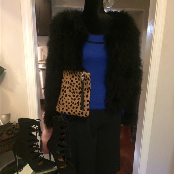 Alice Temperley Royal Blue and Black Top - Picture 2 of 3